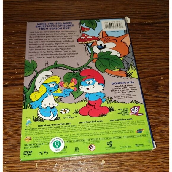 The Smurfs Season One Volume Two (DVD, 2008) from the 80s - Picture 2 of 5